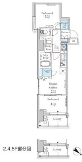 Park Axis Oshiage Residence - Floor Plan - []