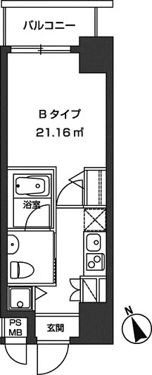 Residia Toranomon - Floor Plan - ["Rectangle", "Font", "Parallel"]