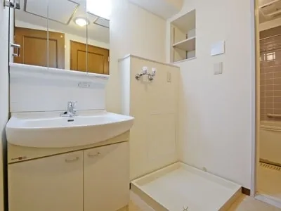 River City 21 East Towers II - Interior - ["Mirror", "Bathroom cabinet", "Sink"]