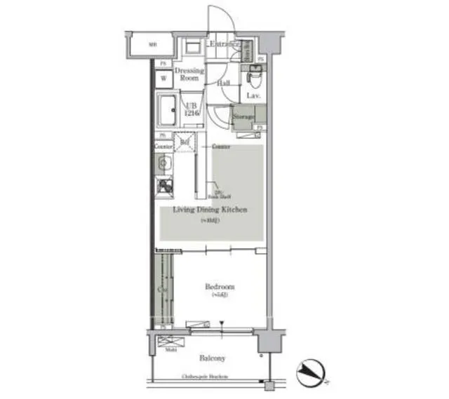 Park Cube Nishigahara Stage - Floor Plan - ["Floor plan", "Diagram", "Plan"]