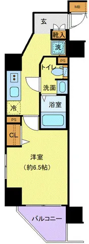 Presence Kiba Park - Floor Plan - ["Apartment", "Tile Flooring"]