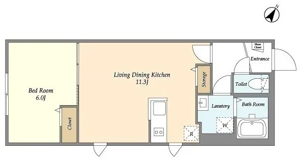 Tasuki Smart Shin-Otsuka II - Floor Plan - ["Diagram", "Floor plan", "Technical drawing"]