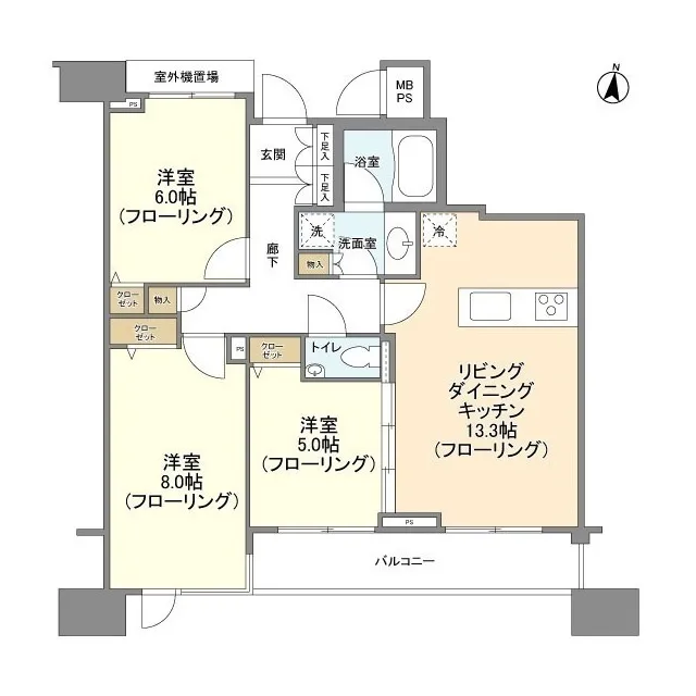 HF Shirokane Takanawa Residence - Floor Plan - ["Rectangle", "Schematic", "Font"]