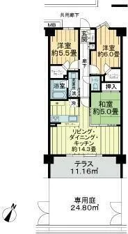 Suncreadle Ukima Funato - Floor Plan - ["Apartment", "Condominium", "High-rise building"]