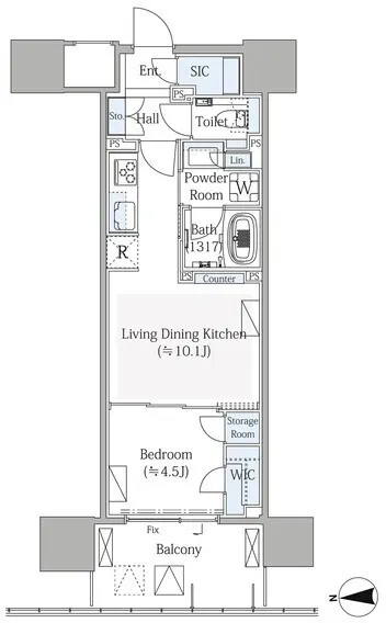 Grand City Tower Tsukishima - Floor Plan - []