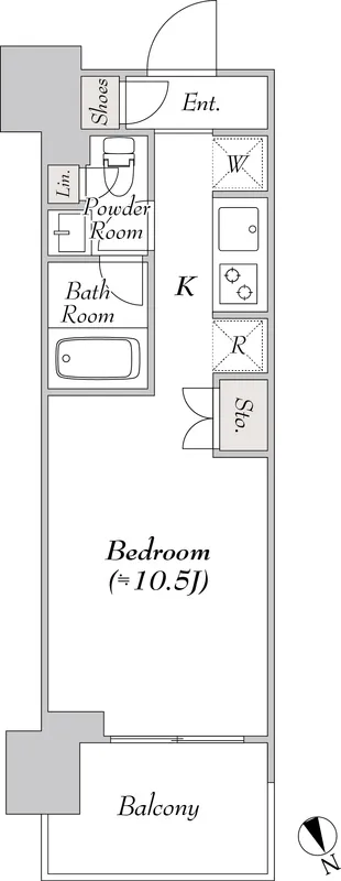 Wellis Urban Suitengumae - Floor Plan - []