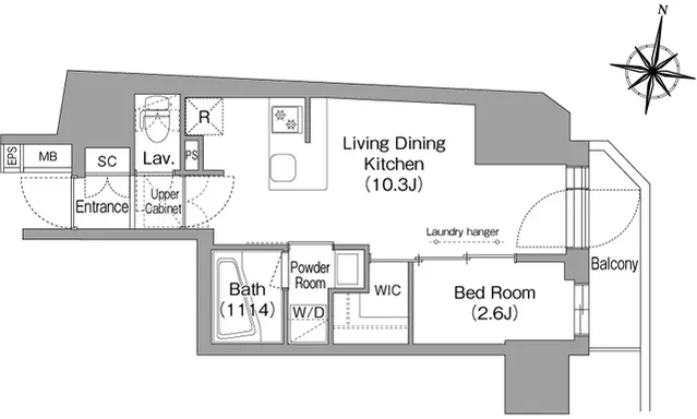 BPR Residence Minami-Shinagawa - Floor Plan - ["Diagram", "Plan", "Floor plan"]