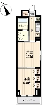 Pratique Kiyosumi Shirakawa - Floor Plan - ["Apartment", "Door", "Gate"]