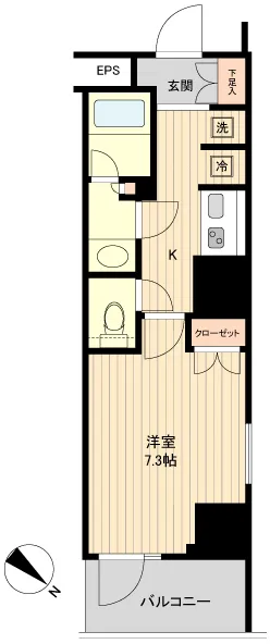 HF Ryogoku Residence - Floor Plan - ["Floor", "Apartment", "Tile Flooring"]