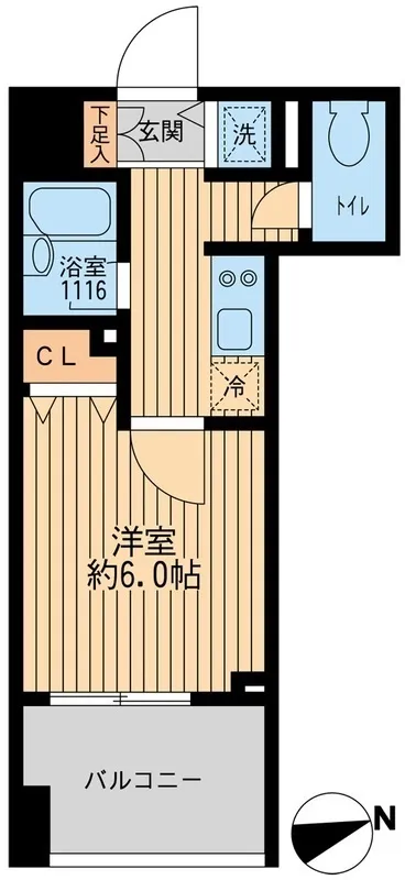 Clio Tokoshi Ginza Ichibankan - Floor Plan - ["Apartment", "Floor", "Door"]