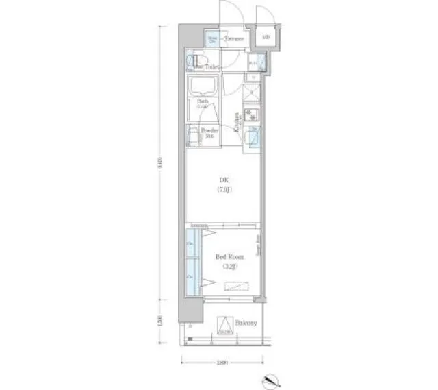 Urbanex Morishita - Floor Plan - ["Floor plan", "Diagram", "Rectangle"]
