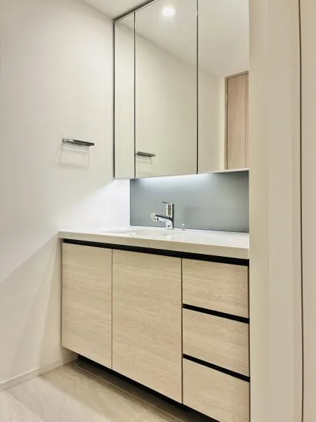 HARUMI FLAG PARK VILLAGE Building T - Interior - ["Bathroom Sink", "Flooring", "Interior design"]