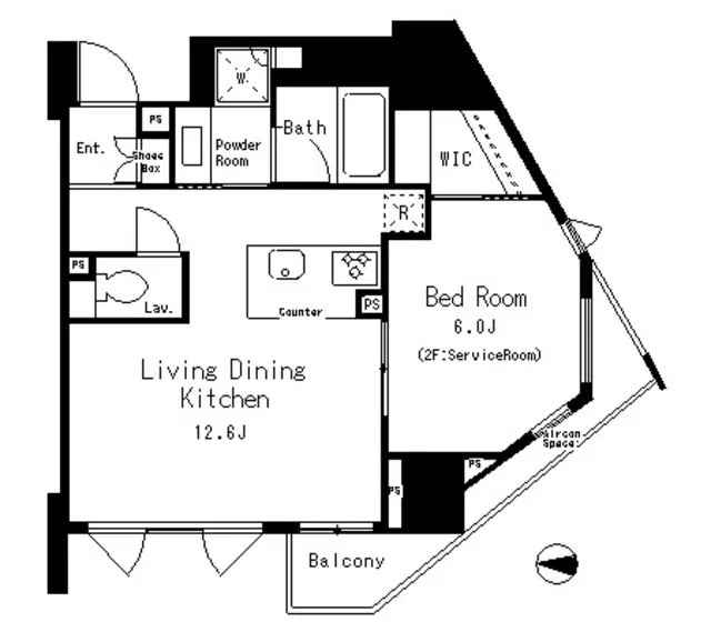 MFPR Court Meguro Minami - Floor Plan - ["Floor plan", "Diagram", "Plan"]
