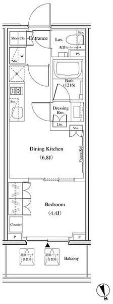 The Park Habio Kitasenju - Floor Plan - []