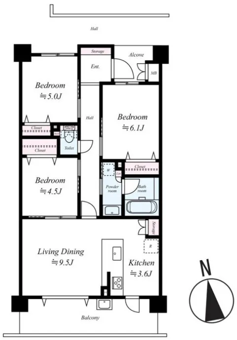 Grand Court Nishikyogoku II - Floor Plan - ["Diagram", "Plan", "Floor plan"]