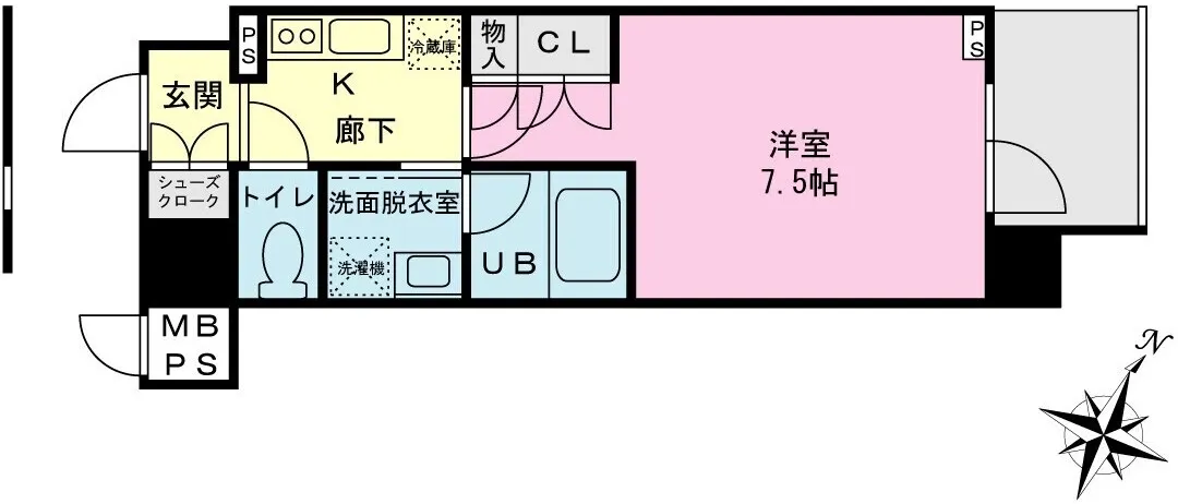 Urban Link Omori Beach - Floor Plan - ["Rectangle", "Font", "Parallel"]
