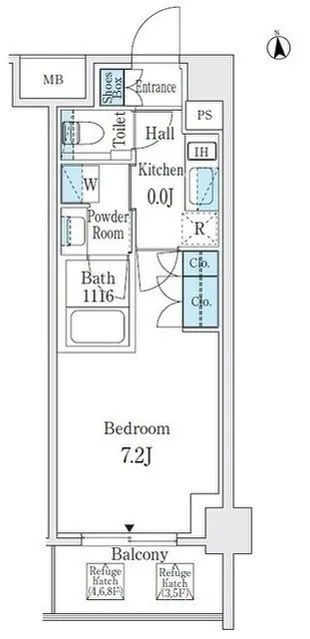 M Residence Nakano Sakaue - Floor Plan - []