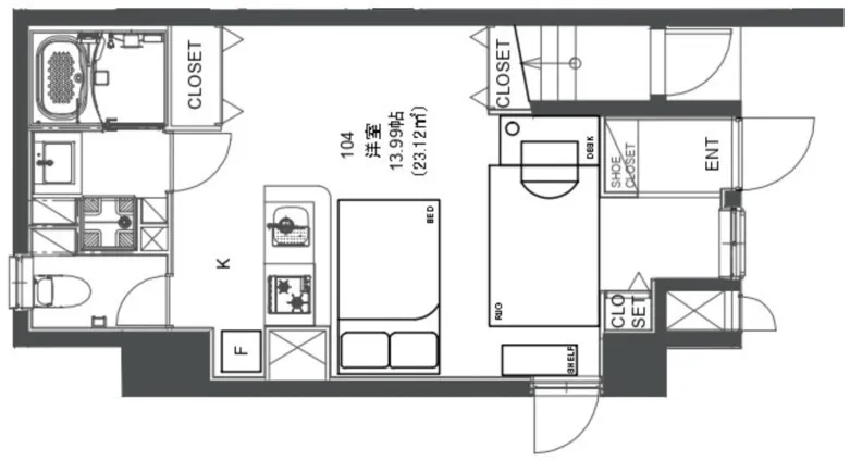 Hmlet Nakano Shinbashi - Floor Plan - ["Diagram", "Floor plan", "Plan"]