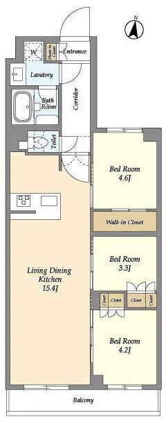 Asyl Court Nerima Nakamurabashi - Floor Plan - ["Floor plan", "Plan", "Diagram"]