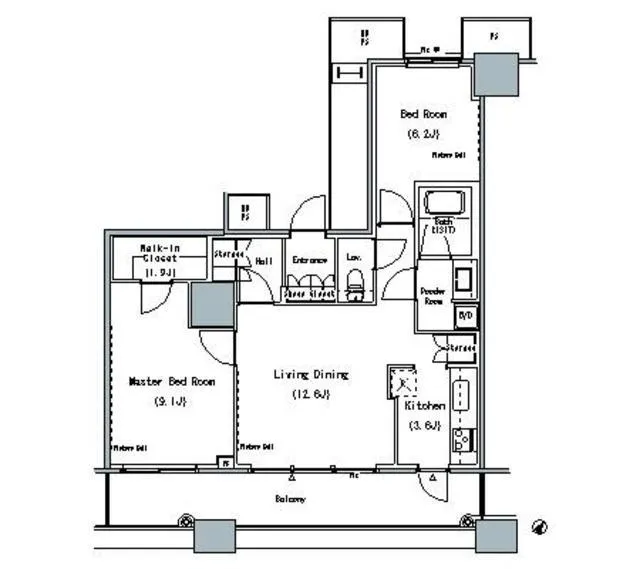 The Tokyo Towers Midtower - Floor Plan - ["Floor plan", "Plan", "Diagram"]