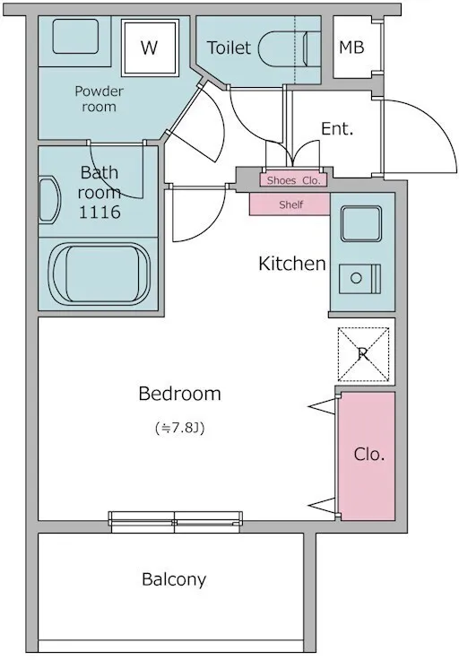 Residia Setagaya Wakabayashi - Floor Plan - ["White", "Plumbing fixture", "Sink"]