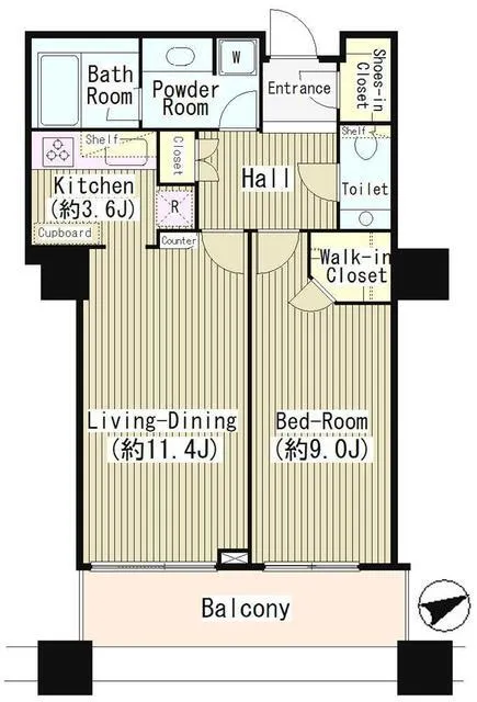 Shirokane Tower - Floor Plan - ["Rectangle", "Font", "Parallel"]