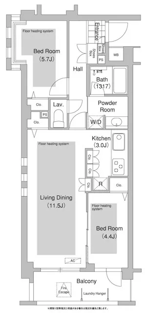 Comforia Shimo-Ochiai - Floor Plan - ["Floor plan", "Text", "Plan"]
