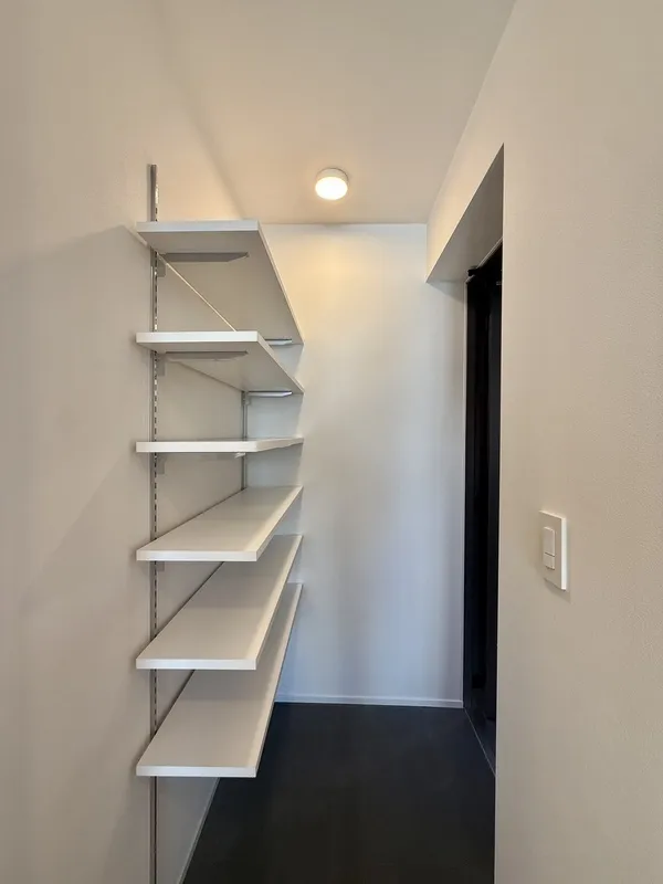 The Trias Nishinippori - Interior - ["Shelving", "Wood", "Flooring"]