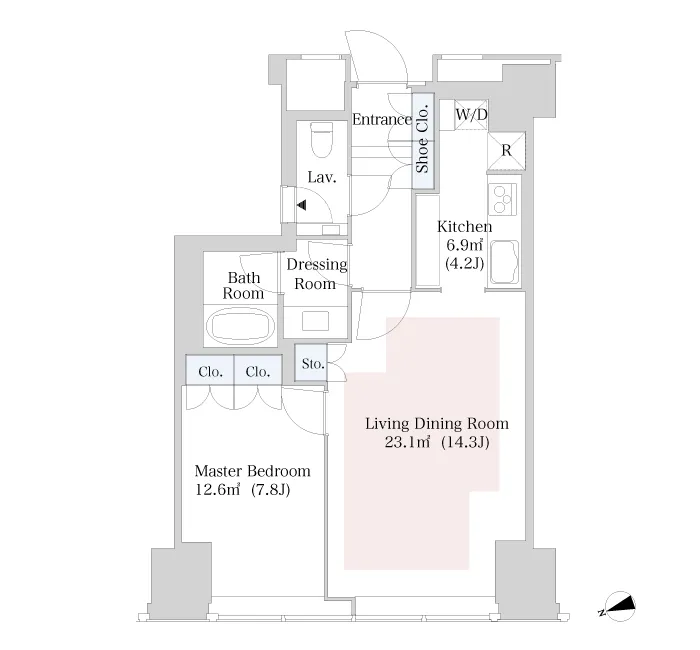 Central Park Tower La Tour Shinjuku - Floor Plan - ["Font", "Parallel", "Slope"]