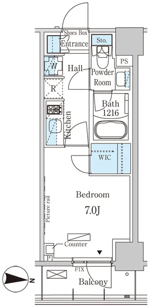 Park Axis Oshiage South - Floor Plan - []