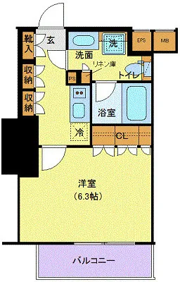 The Park Ones Shibuya Honmachi - Floor Plan - ["Tile Flooring"]