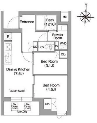 Comforia Liv Minamishinagawa - Floor Plan - ["White", "Diagram", "Floor plan"]