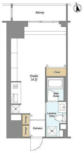 HF Ueno Residence EAST - Floor Plan - ["Floor plan", "Diagram"]
