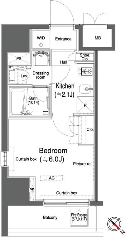 Castalia Omori II - Floor Plan - ["White", "Diagram", "Floor plan"]