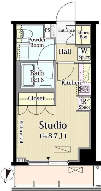 Park Axis Jiyugaoka Terrace - Floor Plan - ["Rectangle", "Font", "Parallel"]