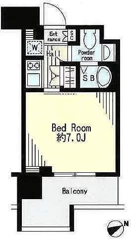 RESIDIA Ichigaya Yakuoji - Floor Plan - []