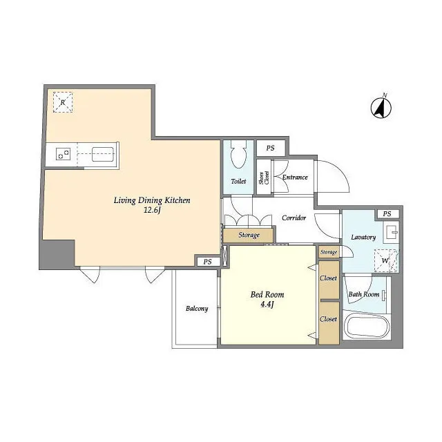 Traverse Monzennakacho - Floor Plan - ["Rectangle", "Parallel", "Engineering"]