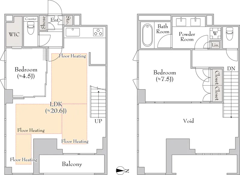Lumiec Kinshicho - Floor Plan - ["White", "Plan", "Floor plan"]