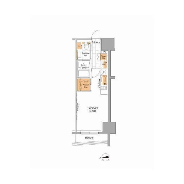 The Park Habio Ueno - Floor Plan - ["Rectangle", "Parallel", "Font"]