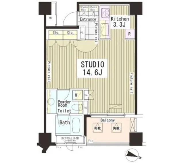 Park Axis Ebisu - Floor Plan - ["Rectangle", "Parallel", "Map"]