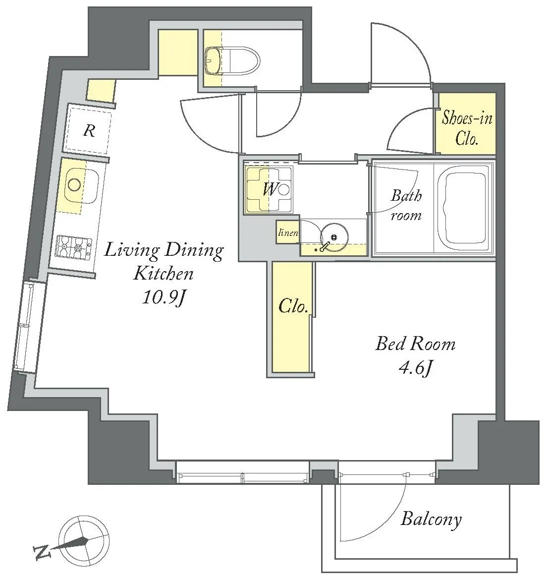 Prime Maison Kiyosumi Shirakawa - Floor Plan - ["Product", "Rectangle", "Schematic"]