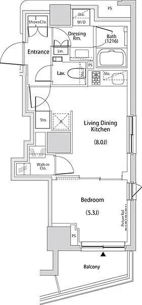The Park Habio Bunkyo Mejirodai Place - Floor Plan - ["Schematic", "Rectangle", "Line"]