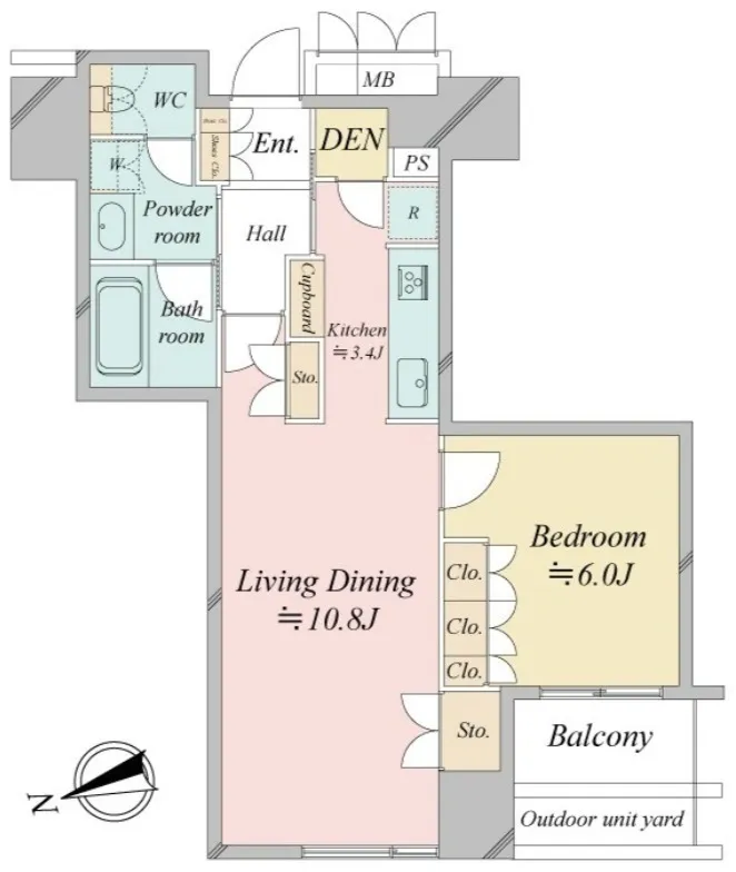 West Park Tower Ikebukuro - Floor Plan - ["Floor", "Wood flooring", "Laminate flooring"]