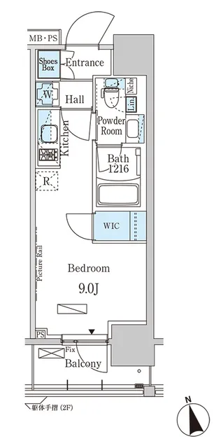 Park Axis Monzennakacho East - Floor Plan - ["Floor plan", "Plan", "Diagram"]