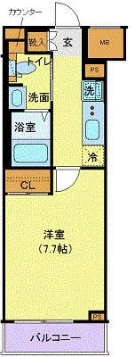 Genovia Meguro Minami Green Vale - Floor Plan - []
