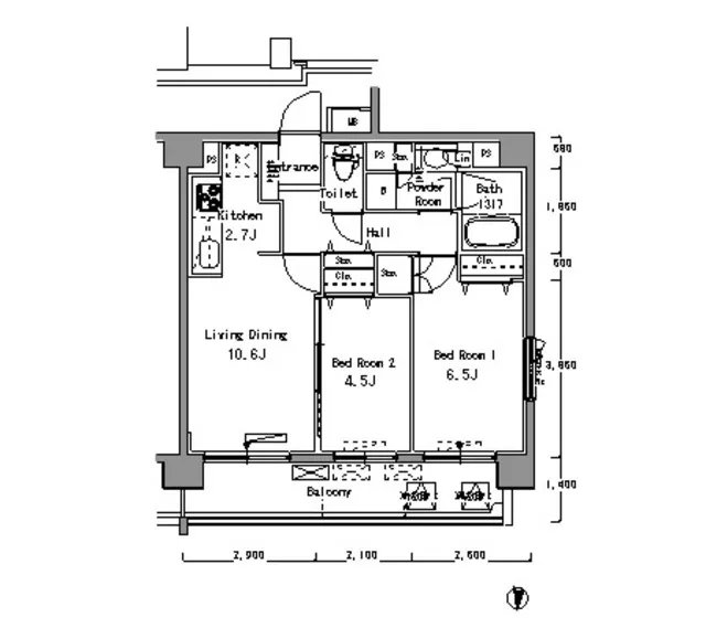 Park Axis Takinogawa - Floor Plan - ["Schematic", "Rectangle", "Slope"]