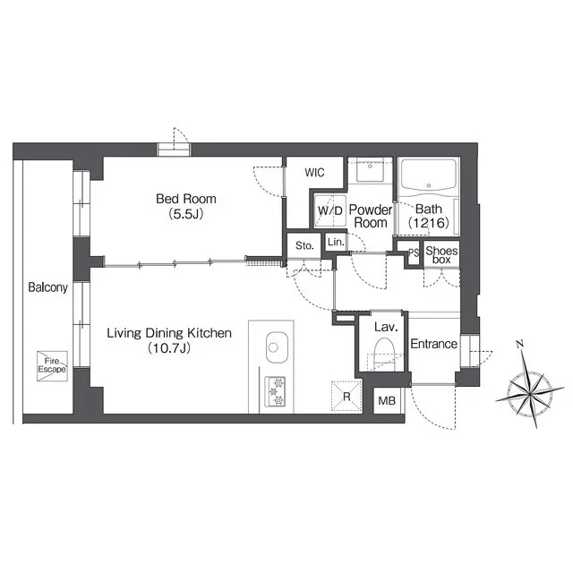 AIFLAT Sakurajosui - Floor Plan - ["Font", "Rectangle", "Schematic"]