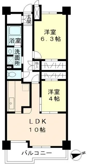Green Hills Mejiro - Floor Plan - ["Apartment", "Tile Flooring"]