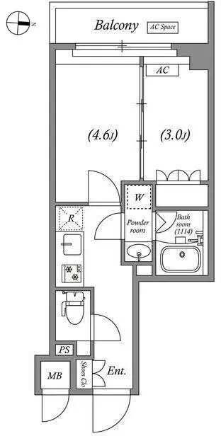 MFPR Court Kikugawa - Floor Plan - ["Plan", "Wood flooring"]