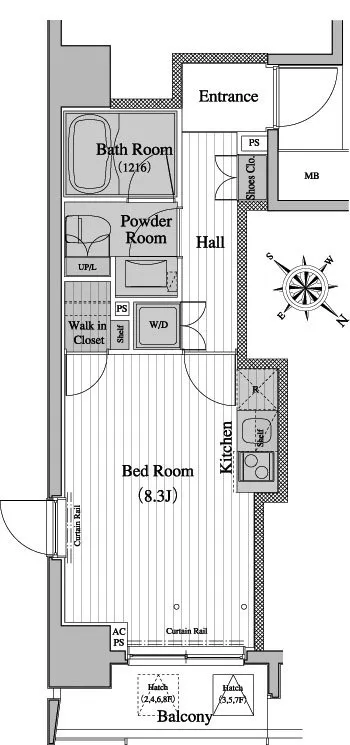 Residia Tsukishima II - Floor Plan - ["Rectangle", "Font", "Line"]